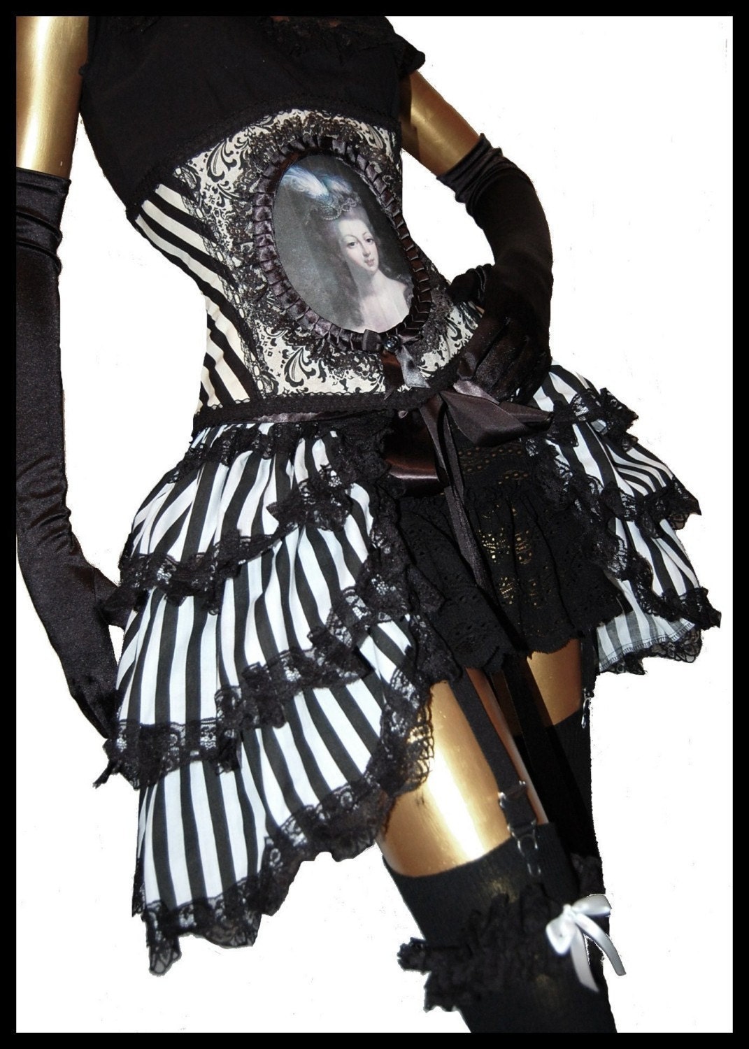 Steampunk Bustle Skirt Victorian Gothic Burlesque CARNIVALE QUEEN by Lovechild Boudoir