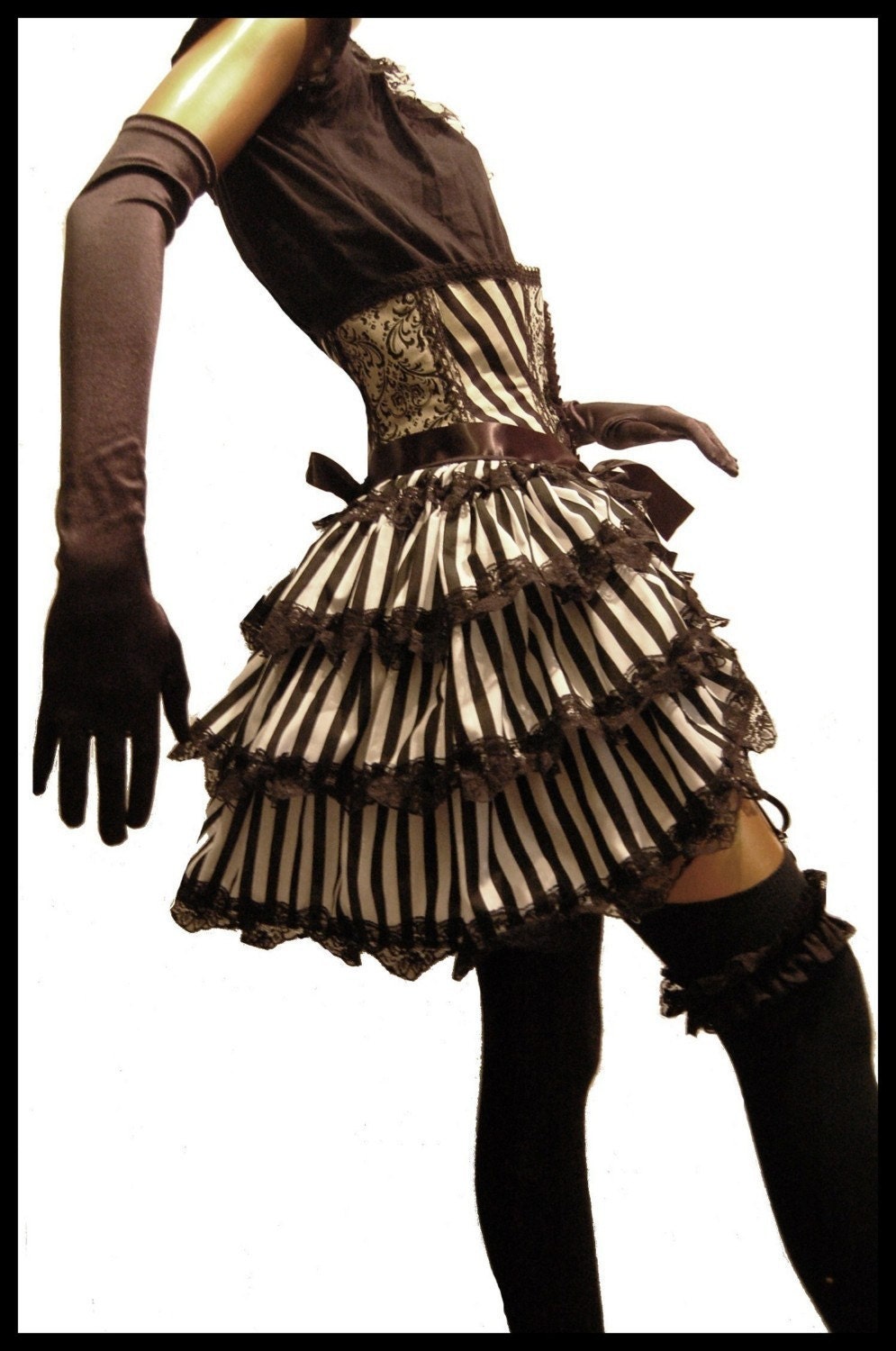 Steampunk Bustle Skirt Victorian Gothic Burlesque CARNIVALE QUEEN by Lovechild Boudoir
