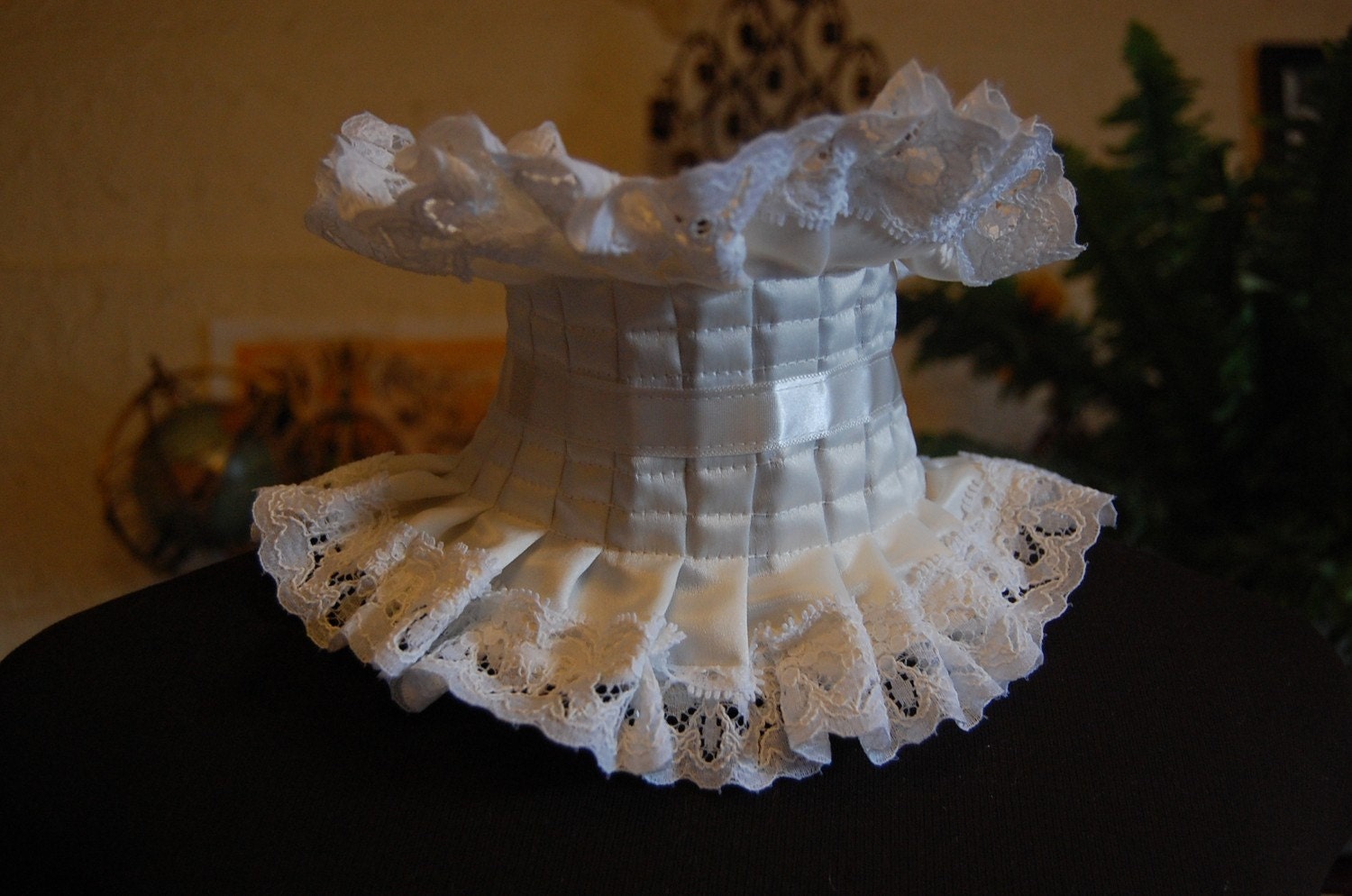 Wedding Bridal Collar Choker Ivory Neo Victorian Steampunk SHE SAID DESTROY by Lovechild Boudoir English Eccentric Couture