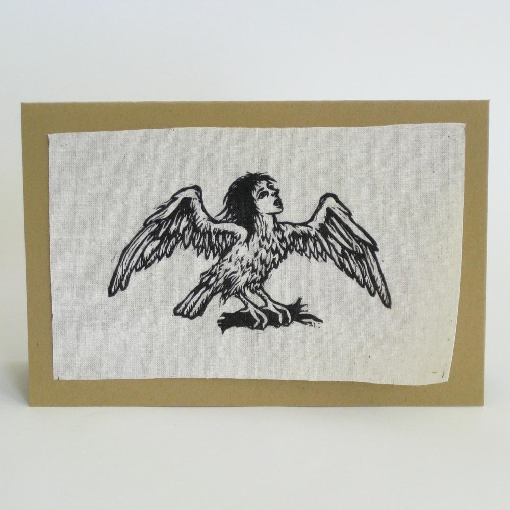 Harpy Woodcut Patch