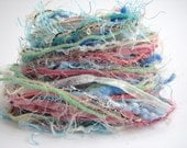 Mixed fibers, Creative Yarn Variety Pack, Pastel Playtime, 30 metres, blue orange pink green, inspiration craft supplies