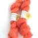 Fingering 4ply kid mohair silk yarn, hand-dyed, Tangerine Tango, knitting crochet wool, Perran Yarns, Orange Sorbet, pumpkin flame carrot