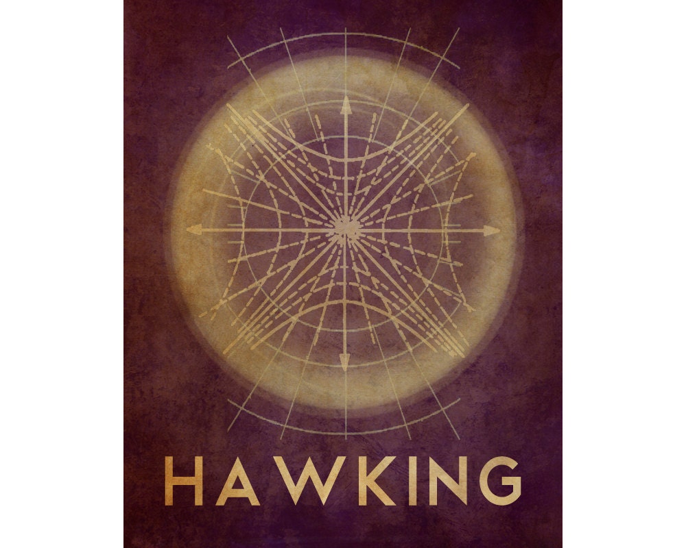 8x10 Astronomy Print Science Art Stephen Hawking Rock Star Cosmic Pioneer Geek Chic Nerd Decor Poster Wall Art Outer Space Black Hole Galaxy