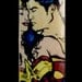 Wonder Woman loves Superman - Heroic Love hand-painted canvas Cuff