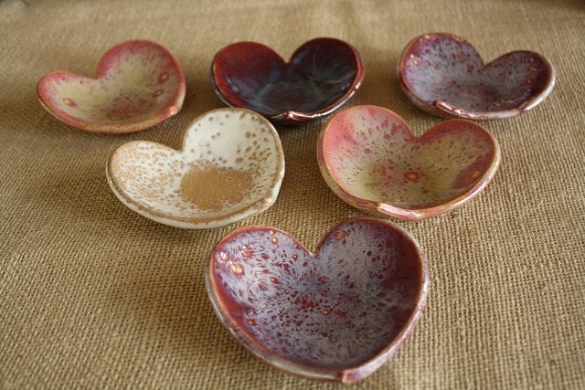 Mothers Day Gift Sale Heart Shaped Ceramic Bowl or Ring Dish