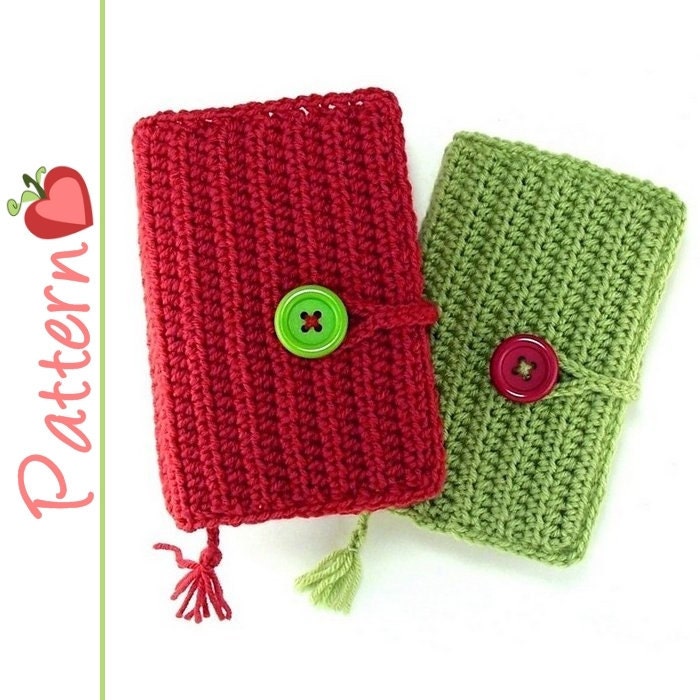 Book Cover Crochet Patterns pdf, Vinyl or Crocheted Flaps, 2 Styles Included to Fit Paperbacks