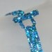 Teal ... Peyote Bracelet . Narrow . Shiny . Shades of Blue . Aqua . Turquoise . Green . Oceanic . Simple . Modern . Elegant . Chic