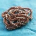 Verdigris ... Necklace . Bracelet . Matte Copper . Pale Bluish Green . Patina . Twisted . Metallic . Rich . Beadwoven . Original