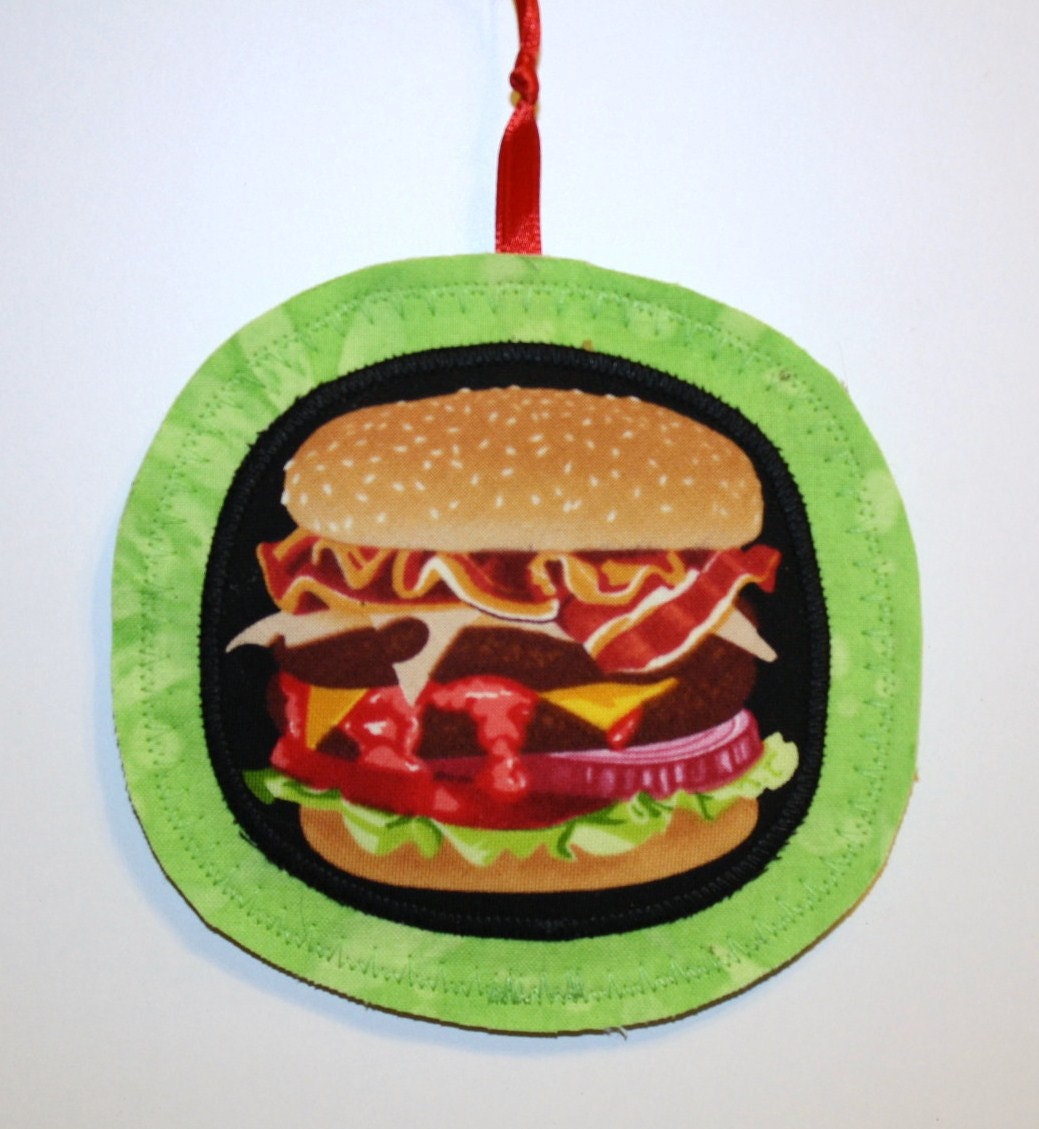 Double Bacon Cheese Burger Organic Catnip Toy