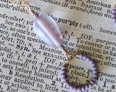 Violet Glass Circle Necklace