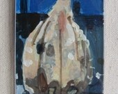 FRIDGE MAGNET, Original Still Life Painting, Gourd