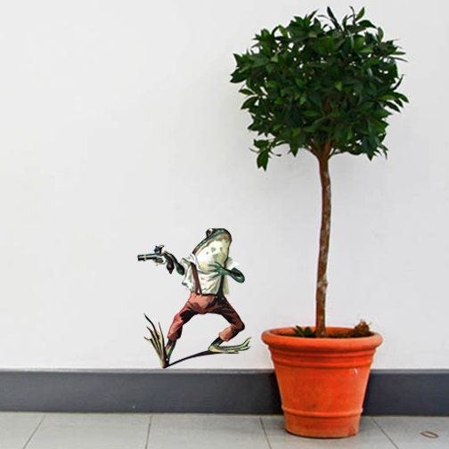 The Frog Bandit Vinyl Wall Decal