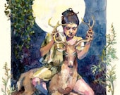 Artemis illustration print- Small