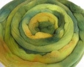 Bronze Green Hand Dyed Merino Wool Roving - 6.8 Ounces