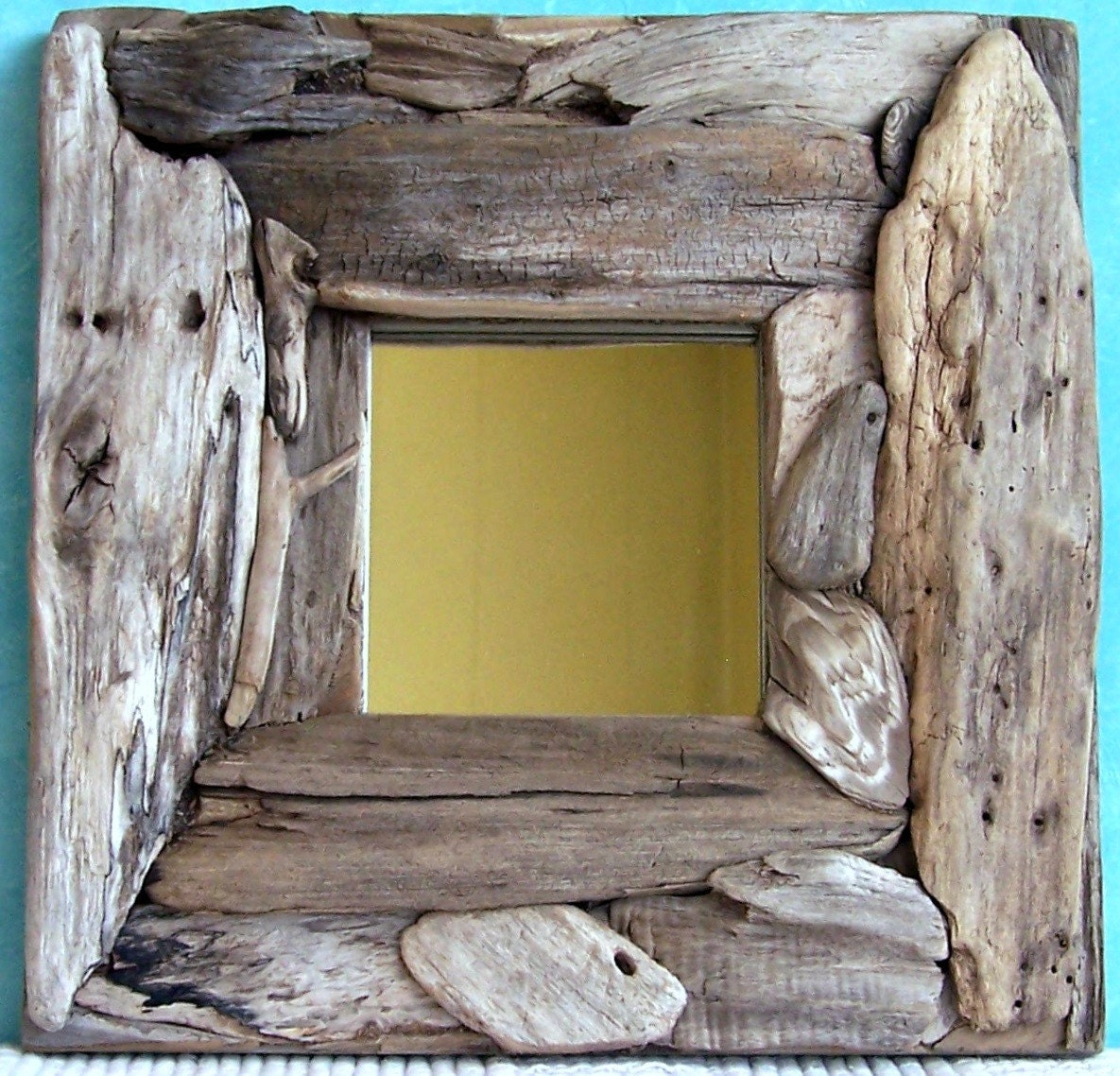Driftwood Mirror 10 x 10 Shades of Grey
