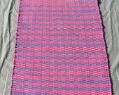 Rag Rug Purple and Pink stripe