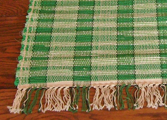 Rag Rug Country Green  Short and Sweet