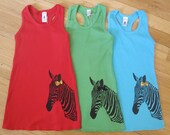 ON SALE- Zebra Racerback Tank Dress