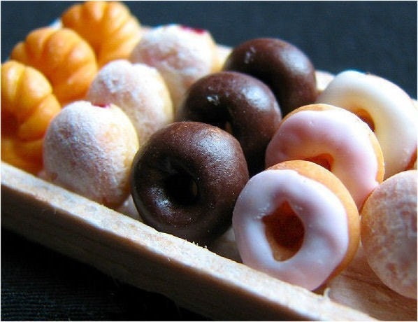 Learn to Make Miniature Dollhouse Donuts or Charms Tutorial PDF Lesson