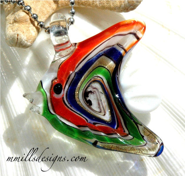 Glass Angelfish Necklace