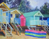 Beach Huts at Wells - print