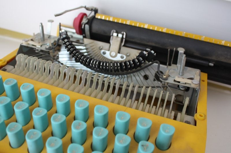 Old Children's Typewriter. So colorful.