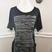 Washboard Black viscose oversized T Shirt