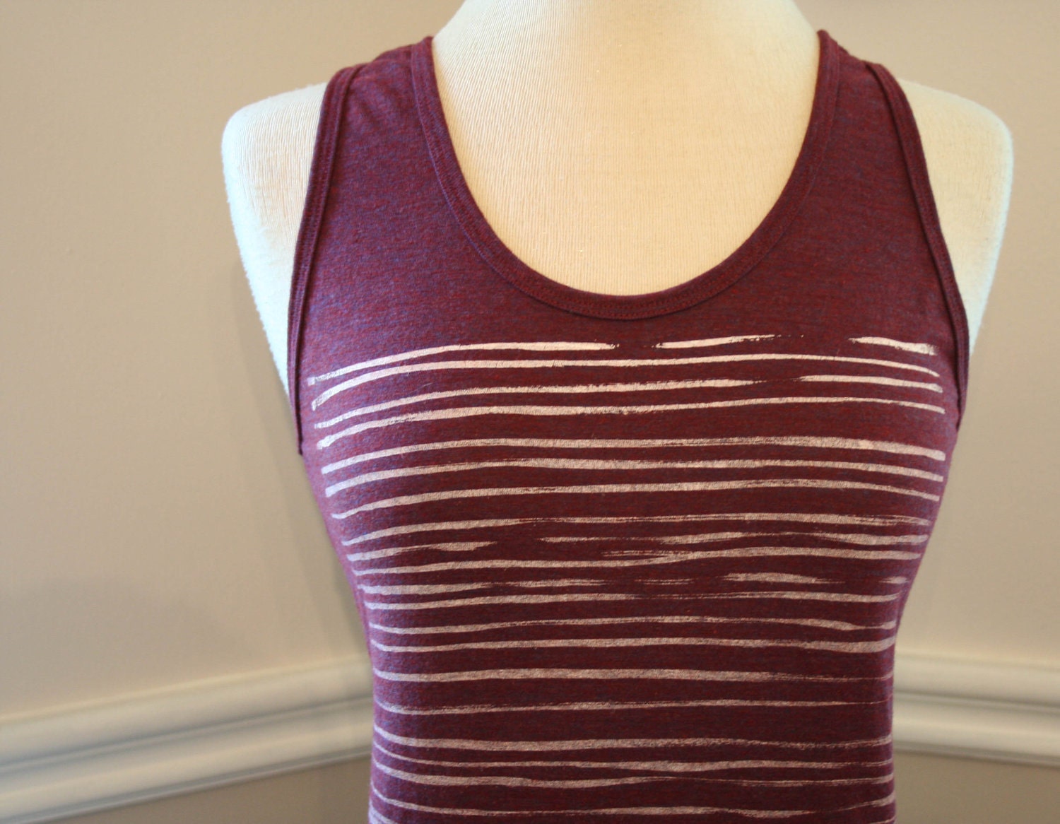 Washboard Cranberry Tank Top