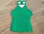 Green Frog Felt Puppet
