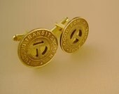 Tucson Too Soon - Vintage Authentic Tucson Arizona Transit Token Cufflinks, Man Gift, Groomsman Gift, Wedding Gift