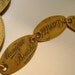 Tag, You're It - Vintage Daniel Monique Bouche Clothing Tag Peacock Feather Locket Mirror Necklace