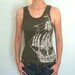 Vintage Yacht sailing ship Tank  only XL and XXL