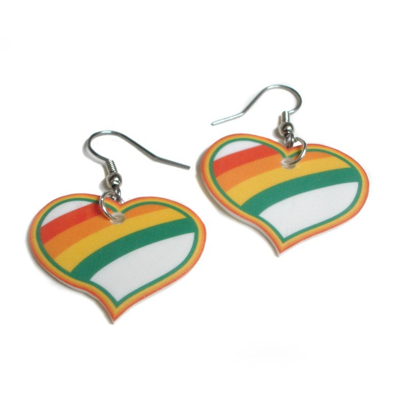 Rainbow Love Earrings