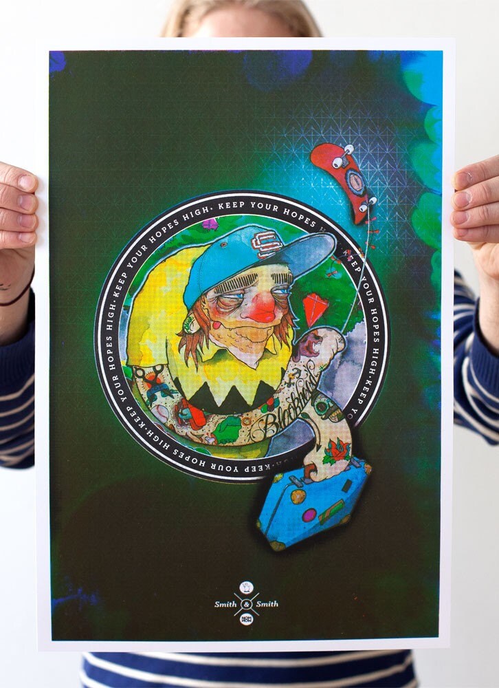 Keep Your Hopes High screen print