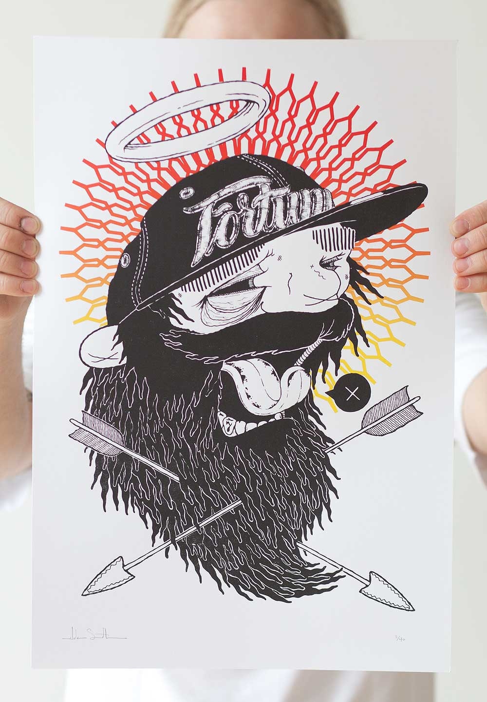 Fortune or Fortunate limited edition screenprint