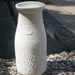 NYC themed porcelain milk bottle vase set