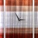Handcrafted Modern Hand Painted Metal Abstract Wall Clock Sculpture / Copper Sequence by Jon Allen