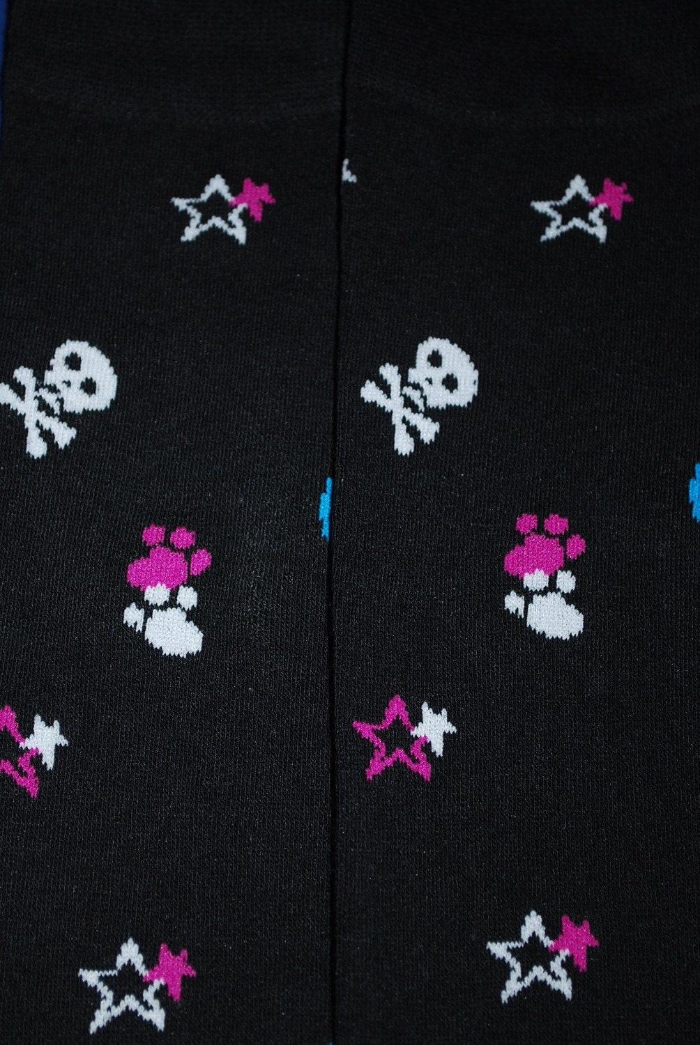 Leg Warmers for baby or toddler -- black skulls and peace