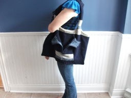 Splendor of the Ocean Recycled Wool Sweater Purse