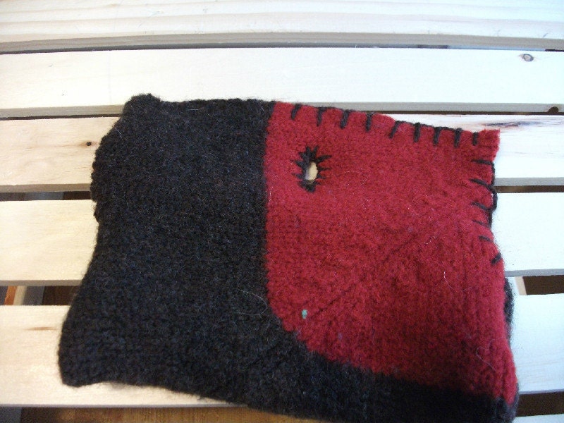 Brick Road Recycled Wool Change Purse