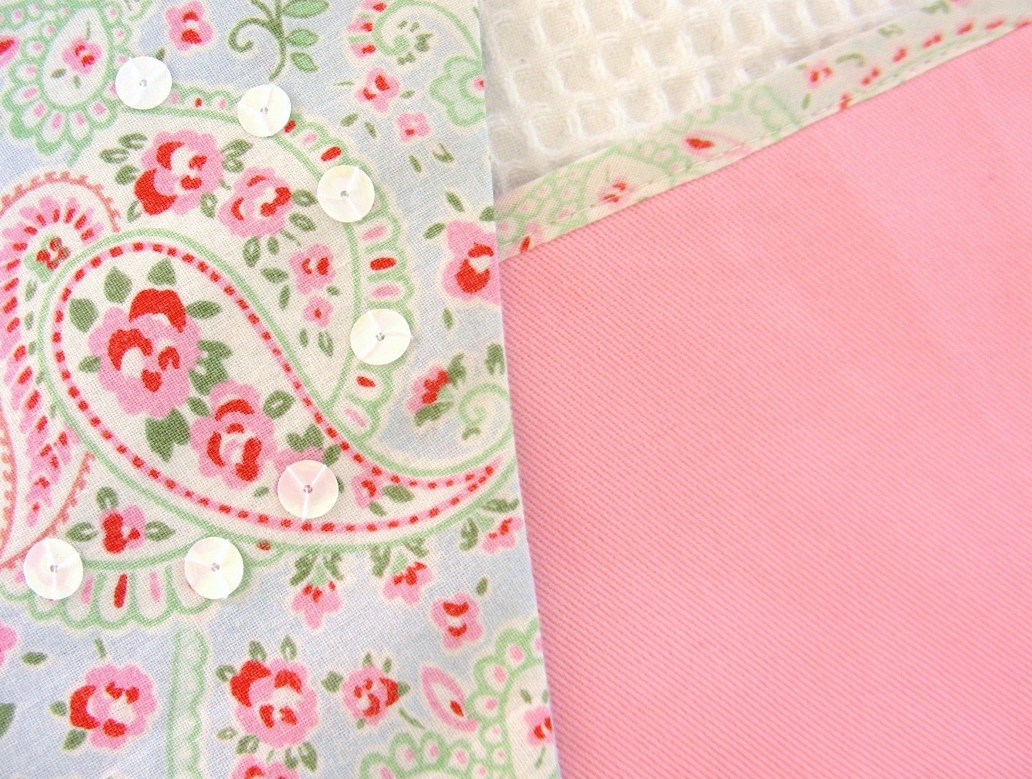 Pretty Pastels - Recycled Fabric Wedding Bunting