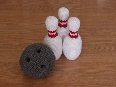 PDF CROCHET PATTERN - Bowling Set