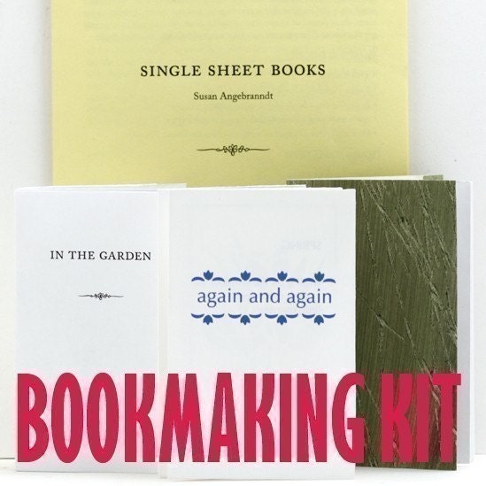 DIY Book Kit, Single Sheet Books, DIY Kit, Bookmaking, Ready to Ship