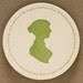 Jane Austen coasters with 4 quotes (letterpress printed), set of 8, Ready to Ship