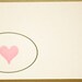 Letterpress Mini Notes, Share the Love, set of 6 with envelopes, Ready to Ship