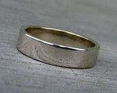 Wedding Band - Recycled 14k White Gold, Made to Order