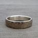 Recycled 14k Palladium White Gold and Recycled Palladium Sterling Silver Wedding Band, Made to Order