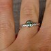 Afghan Tourmaline, Recycled 14k Gold, and Recycled Sterling Silver Wedding Ring, size 7.75