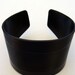 Men's Basic Black Record Cuff. Classic Style