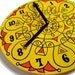 Super Lemon Mandala Record Clock